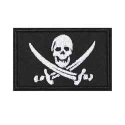 Parche calavera pirata MOLLE – Bordado táctico