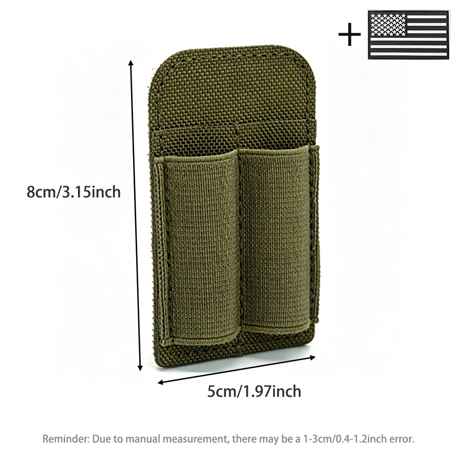 Estuche porta herramientas adhesivo para 7,62 mm con orificios