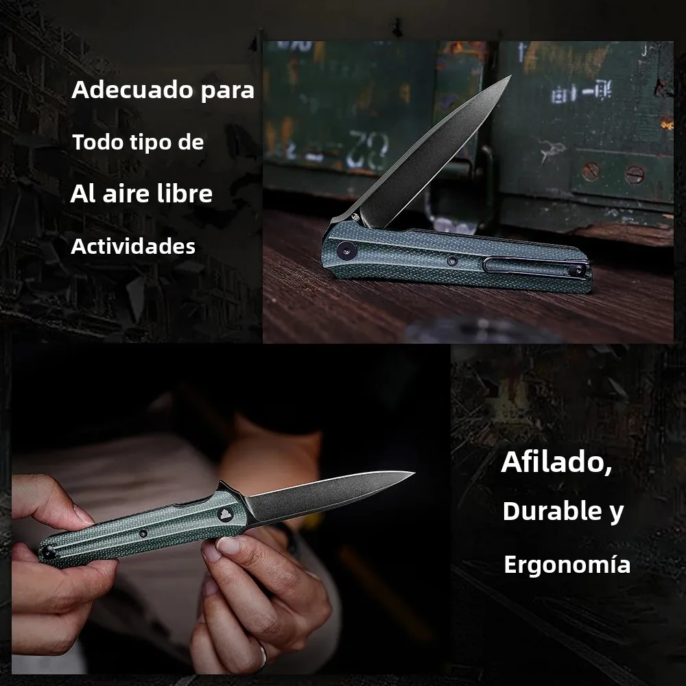TRIVISA EDC cuchillo plegable de bolsillo acero inoxidable - imagen 5