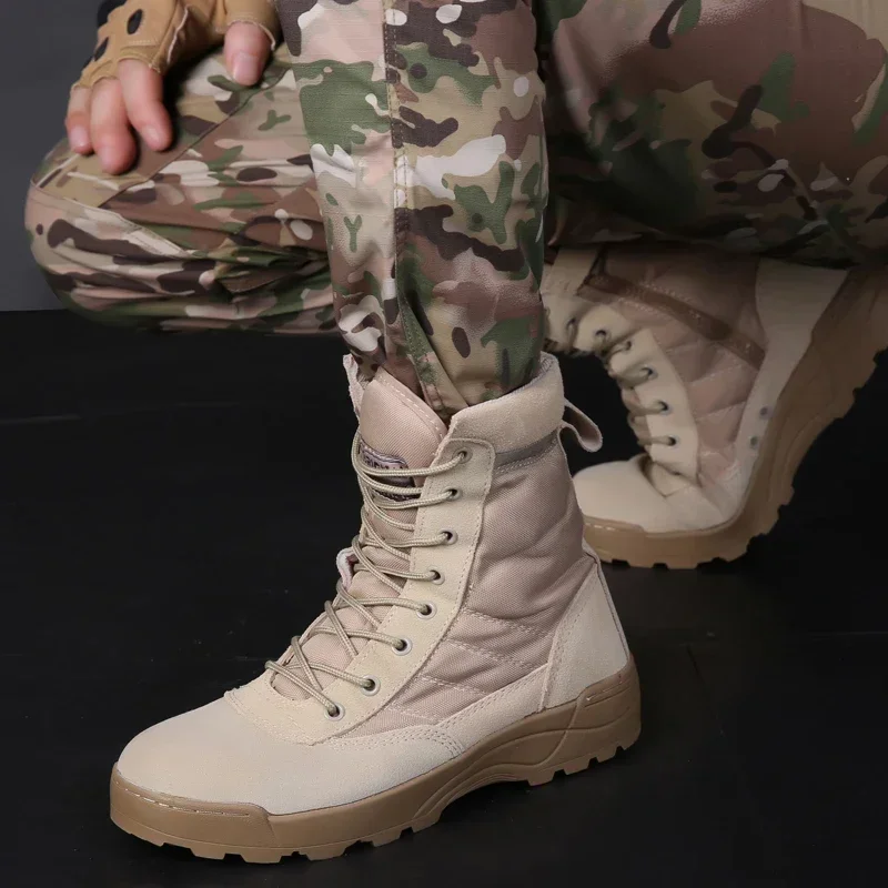 Botas combate SWAT cuero malla transpirable – Tobillo hombre - imagen 5