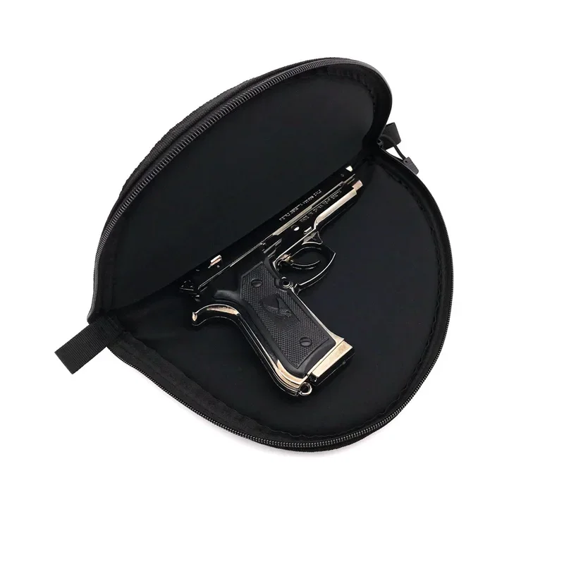 Funda táctica pistola airsoft negra portátil, estuche de transporte
