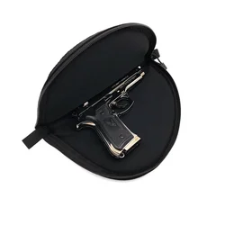 Funda táctica pistola airsoft negra portátil, estuche de transporte