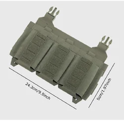 Panel frontal táctico triple elástico mate antiinfrarrojos