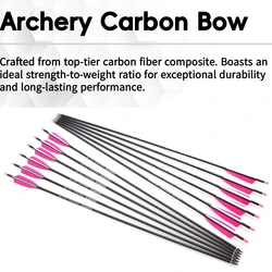 Flechas de carbono mixto para arquería con puntas de caza