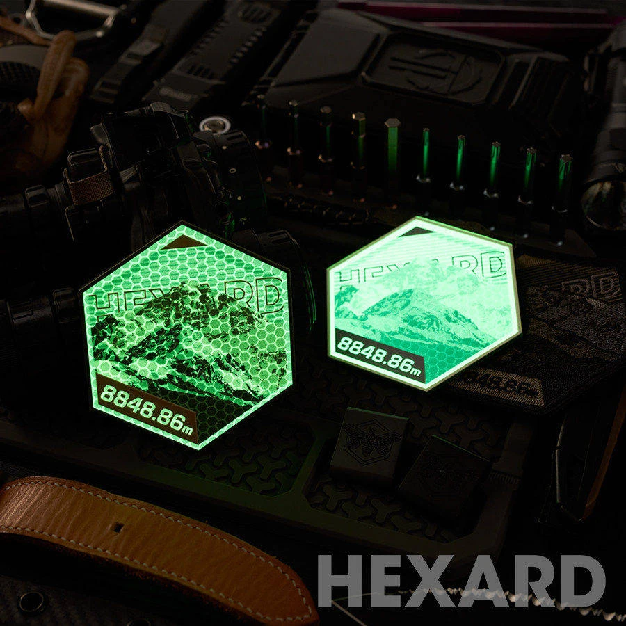 Hexard PC06 Parche bordado reflectante Everest, para mochila y ropa - imagen 3
