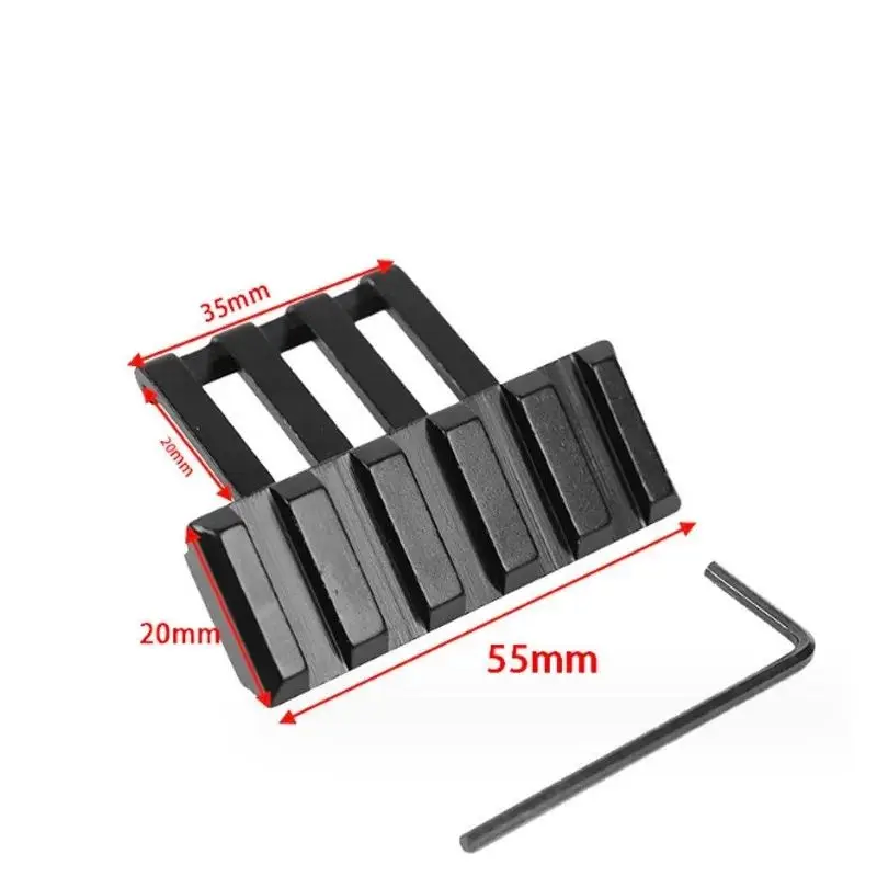 Adaptador Picatinny CNC soporte táctico para linterna y láser - imagen 5