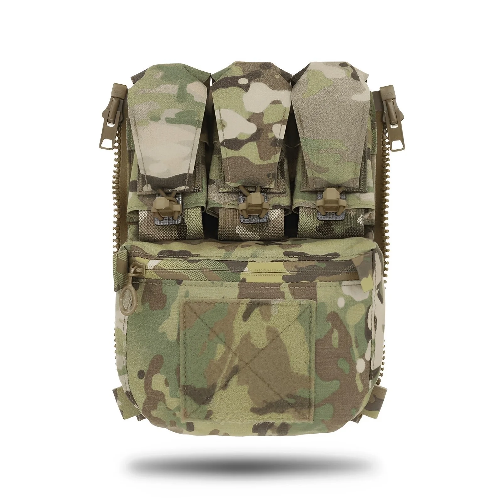 Banger panel trasero táctico MOLLE para airsoft con bolsillo expansión - imagen 3