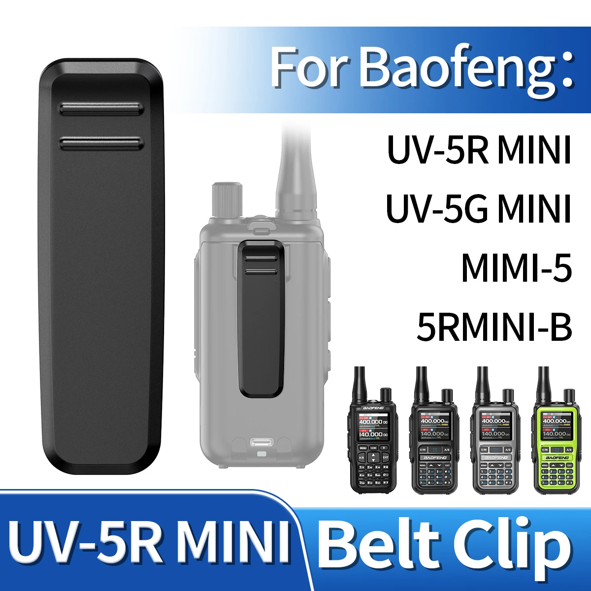 Baofeng UV-5R Mini clip de cinturón para radio portátil - imagen 2