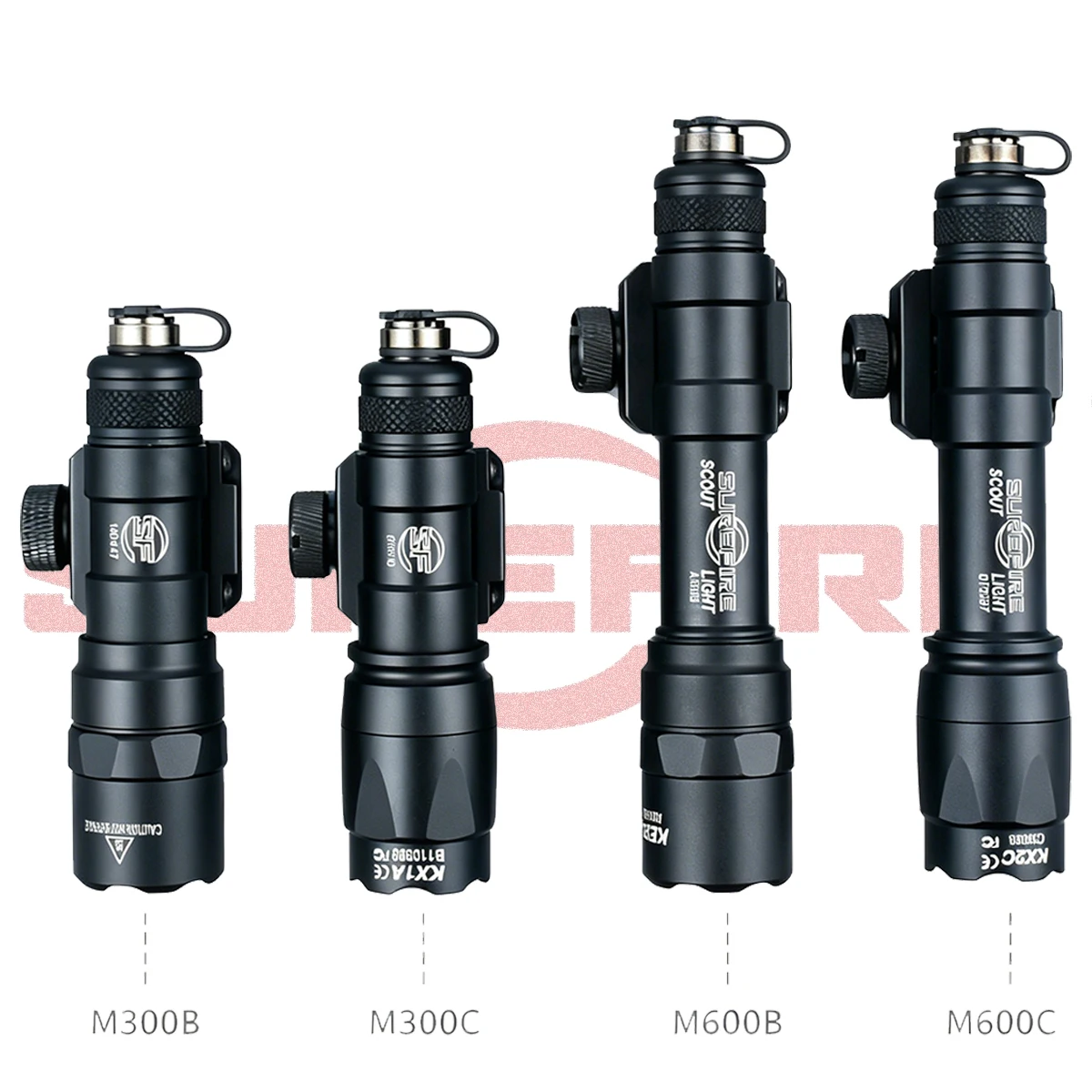Linterna táctica Surefire M600 con interruptor de presión y Picatinny - imagen 2