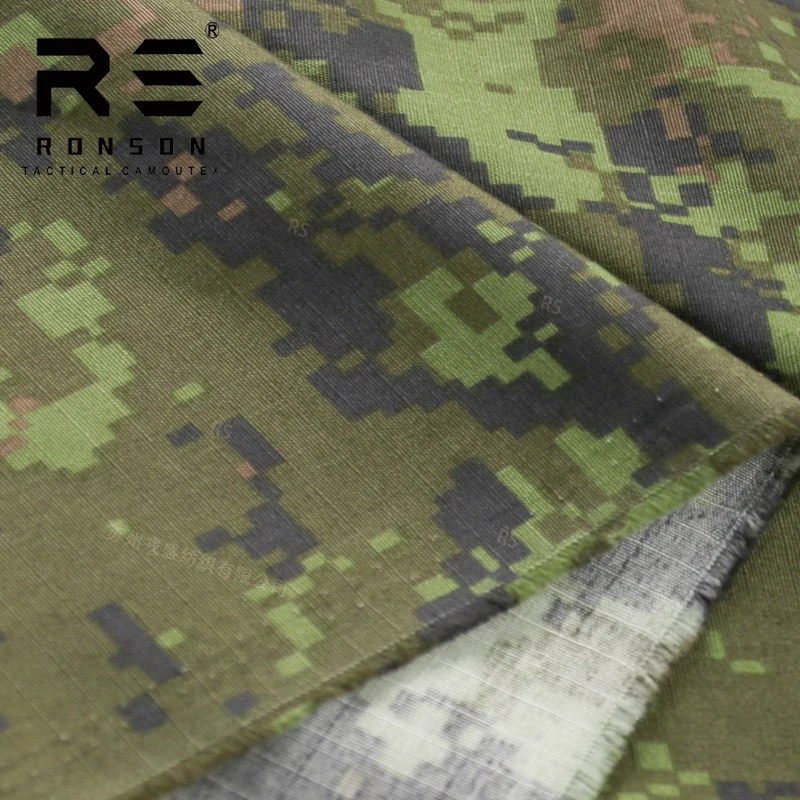 Tela táctica ripstop NYCO camuflaje canadiense nailon-algodón - imagen 4