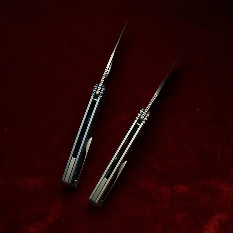 LEMIFSHE Rosie XL Cuchillo plegable EDC hoja acero M390 titanio