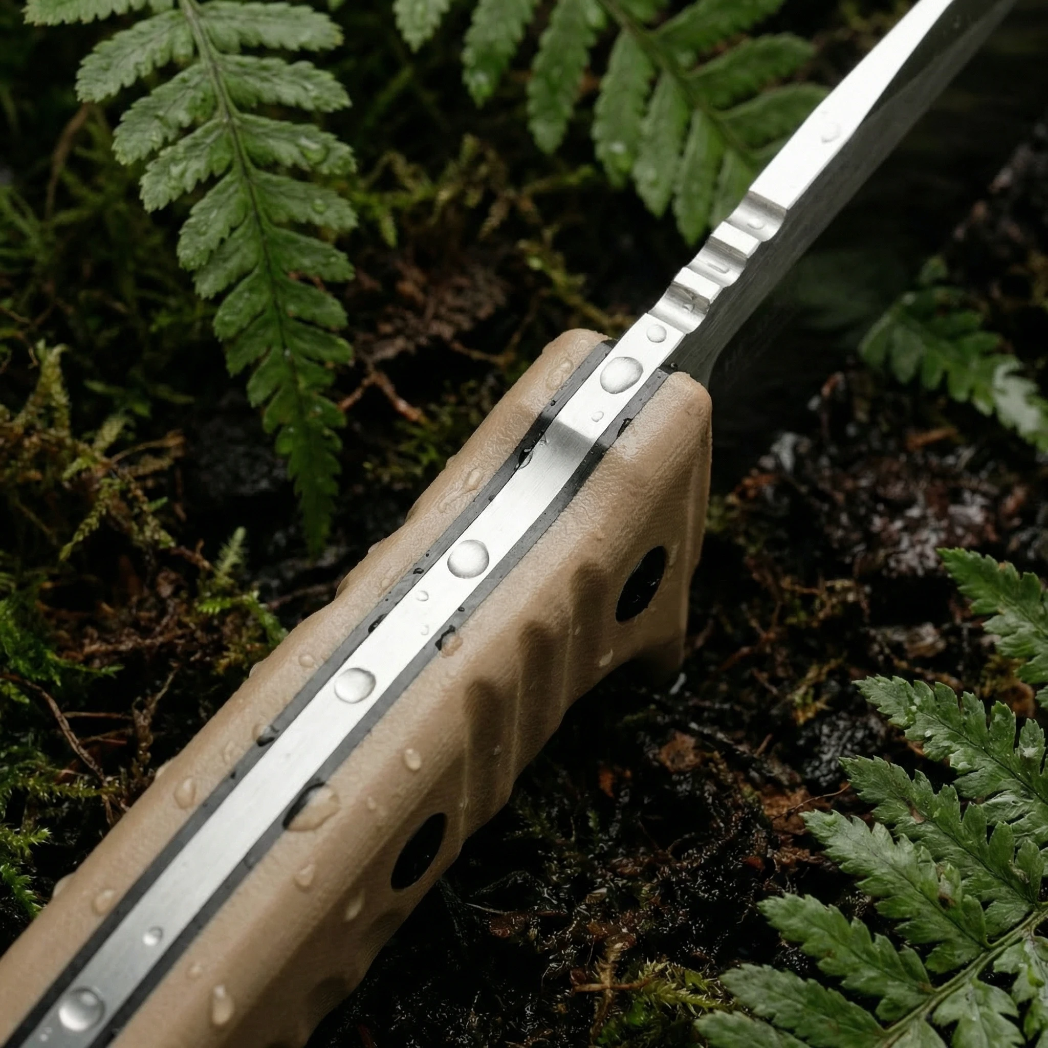 Cuchillo de hoja fija para exterior de calidad y senderismo