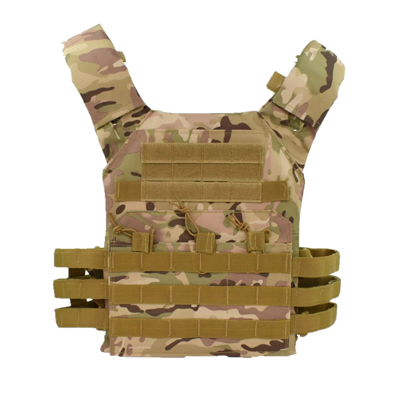 JPC portaplacas MOLLE chaleco táctico airsoft con bolsa cargadores - imagen 4