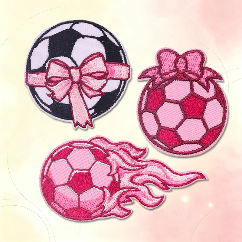Parche termoadhesivo bordado fútbol para mochila y gorra - imagen 4
