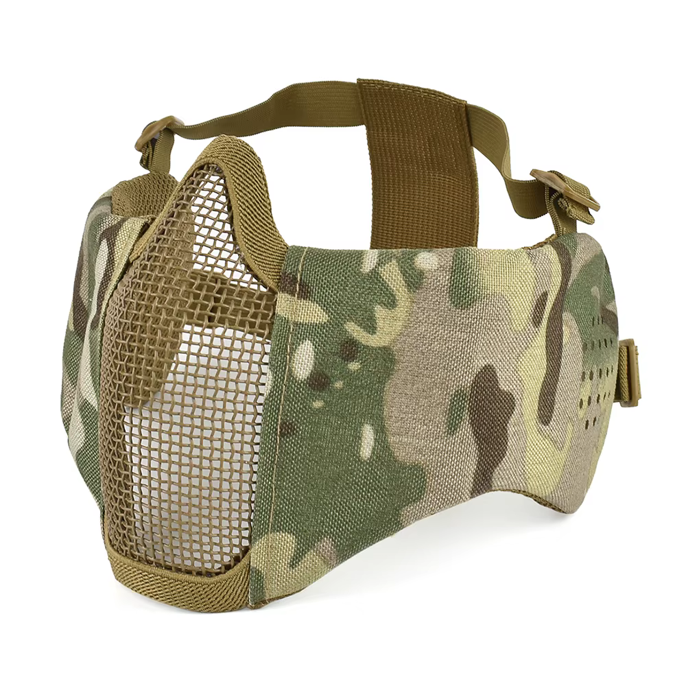 Mascarilla táctica de malla de acero transpirable – Airsoft Paintball - imagen 4