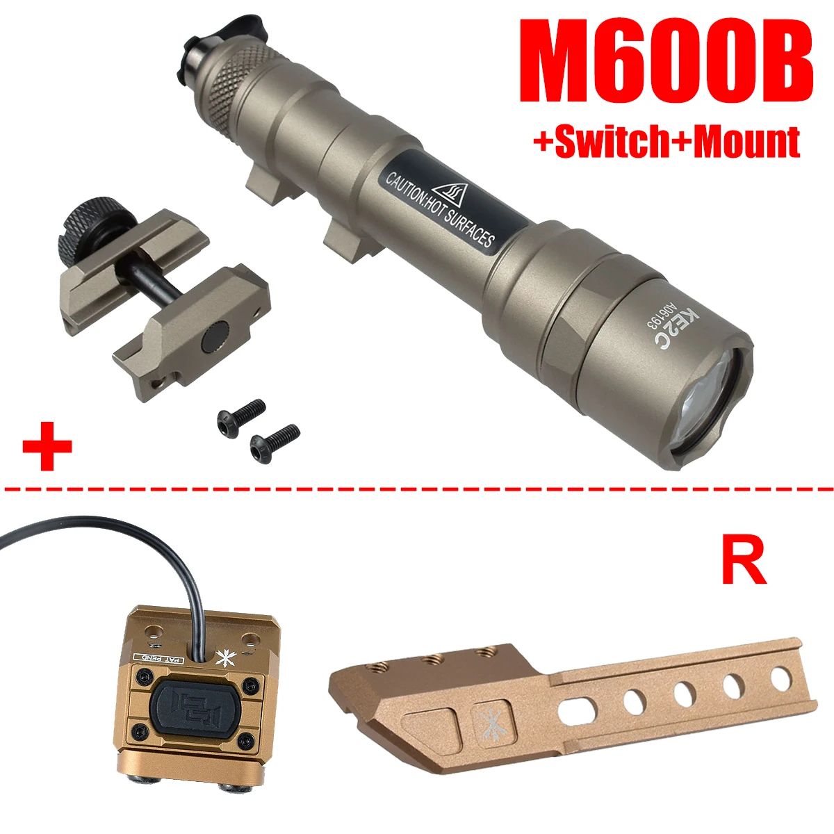 Encaje para riel Picatinny 20 mm