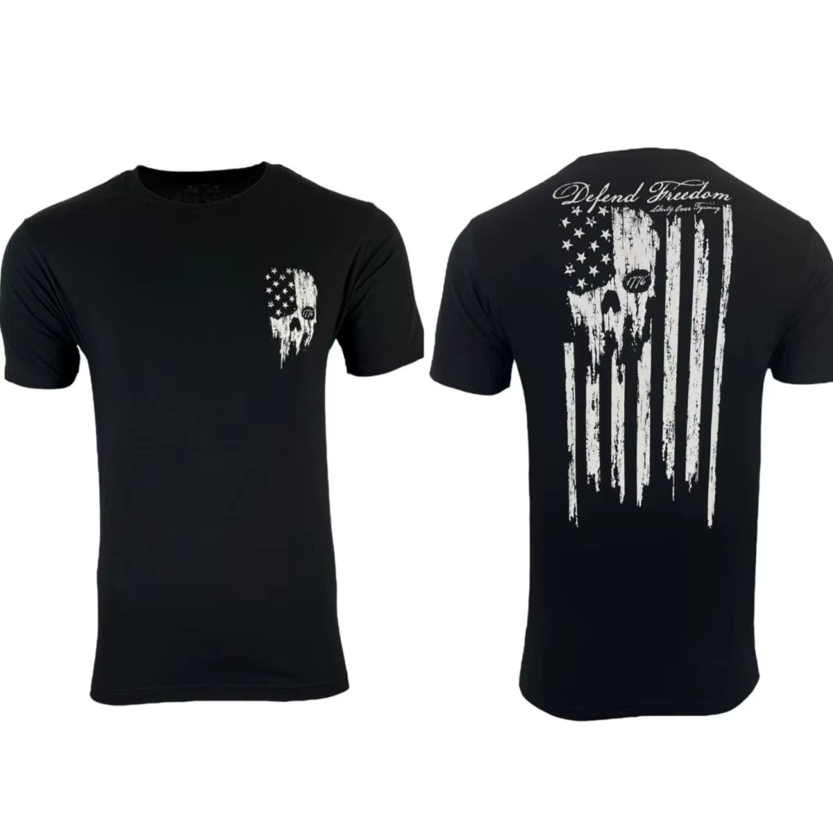 DEFEND FREEDOM Camiseta táctica estilo Howitzer hombre algodón
