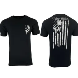 DEFEND FREEDOM Camiseta táctica estilo Howitzer hombre algodón