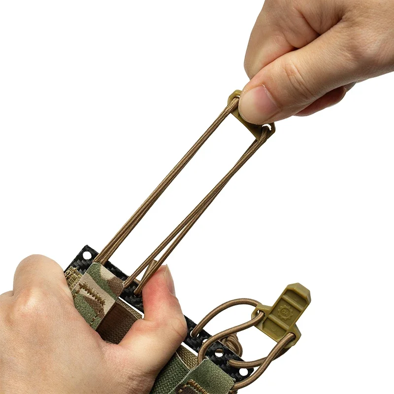 Bolsa táctica doble porta cargadores 9mm nailon 500D magnético - imagen 4