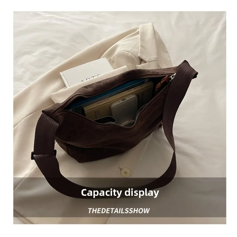 Bolso bandolera gran capacidad ante leopardo tipo dumpling - imagen 4