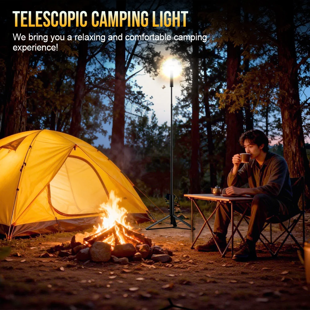 Trustfire linterna táctica recargable telescópica magnética trípode - imagen 3