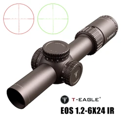 EOS Mira telescópica táctica iluminada rojo y verde para Picatinny