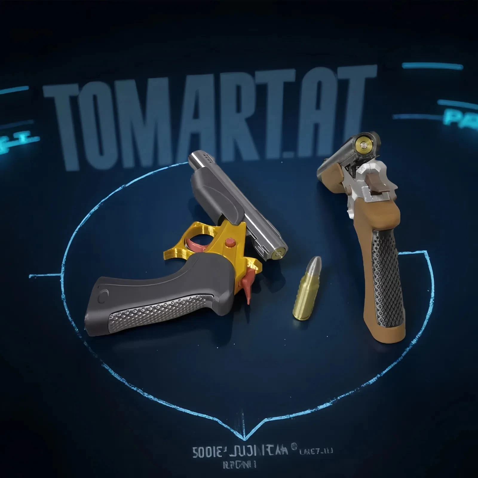 Llavero mini 3D pistola steampunk El Último de Nosotros para fans - imagen 4