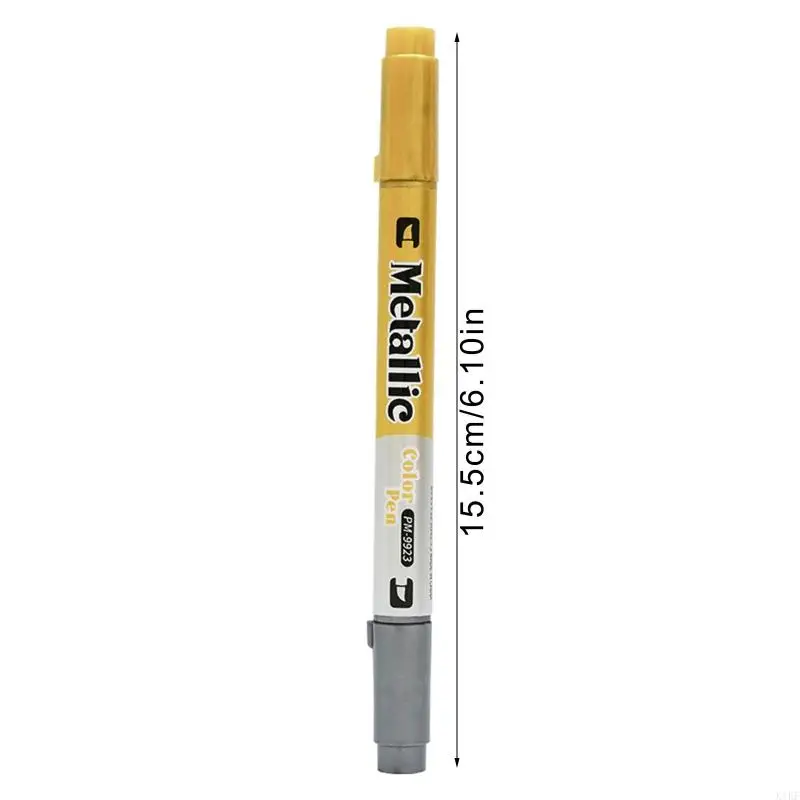 Rotulador impermeable metalizado oro y plata, secado rápido