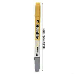 Rotulador impermeable metalizado oro y plata, secado rápido