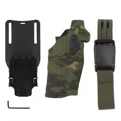 Funda Glock 17 ALS táctica de liberación rápida resistente de protección