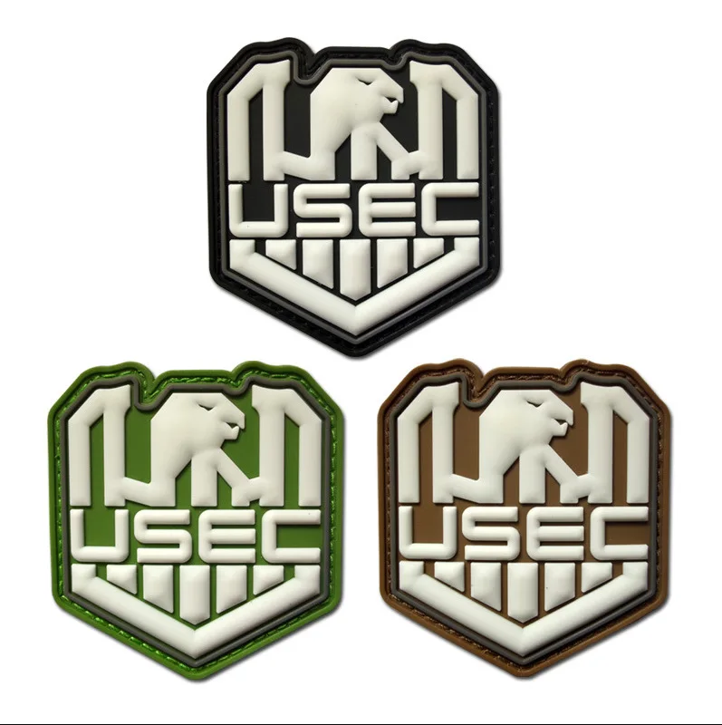 Parche táctico Escape de Tarkov USEC BEAR PVC 3D nocturno velcro - imagen 4
