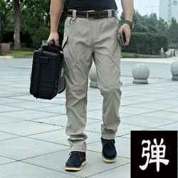 Pantalones elásticos Cargo para hombre senderismo y entrenamiento