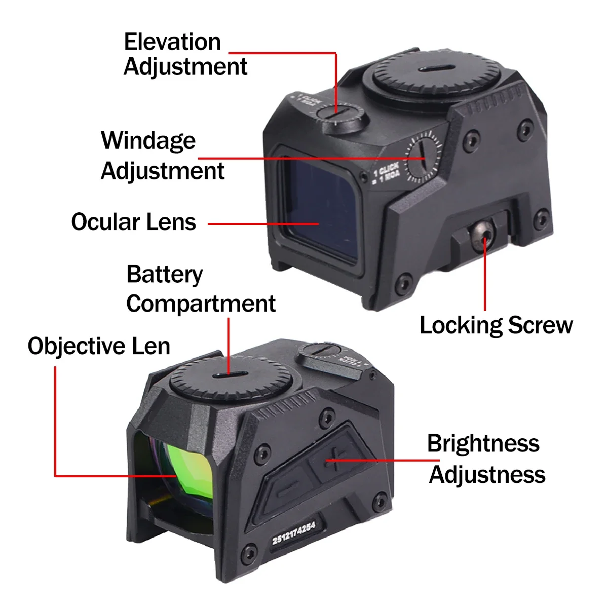 Lente multicapa y objetivo de 20 mm