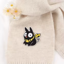 Parche termoadhesivo cerdo anime bordado para ropa técnica