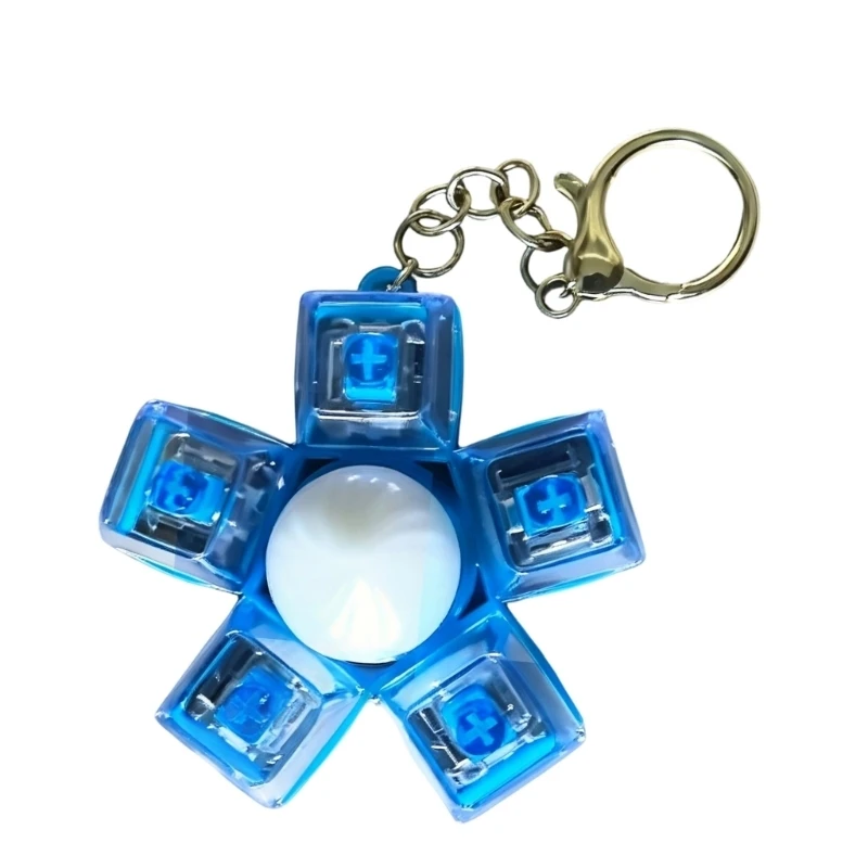 Llavero decorativo con forma y botones táctiles