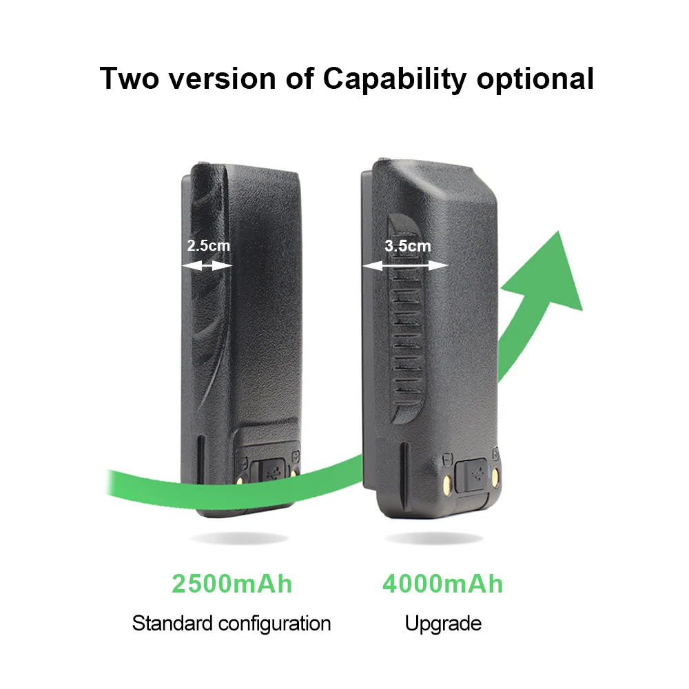 Batería walkie talkie LC-01 doble banda compatible radios HG-UV - imagen 2