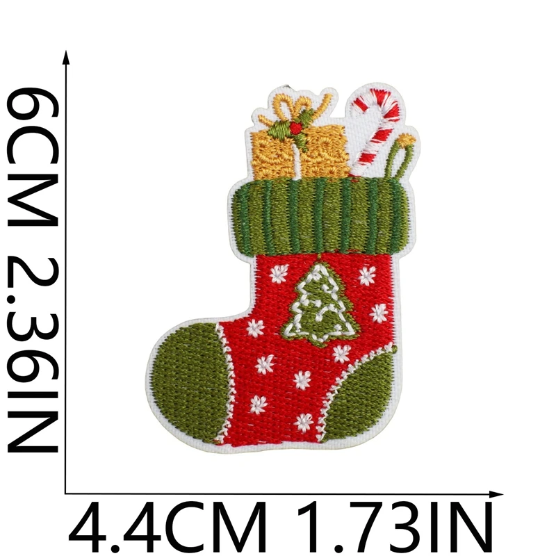 Parche bordado navideño termoadhesivo oso polar pingüino para planchar - imagen 2
