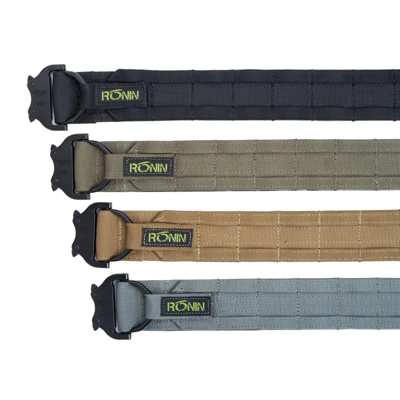 Cinturón táctico estilo Ronin MOLLE doble capa para caza outdoor - imagen 4