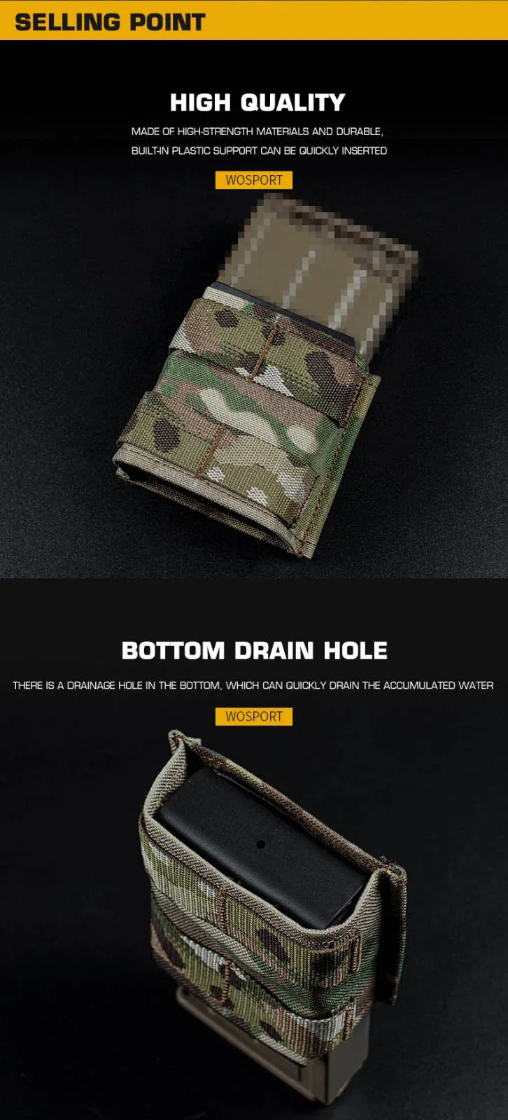 Tactical pouch side view