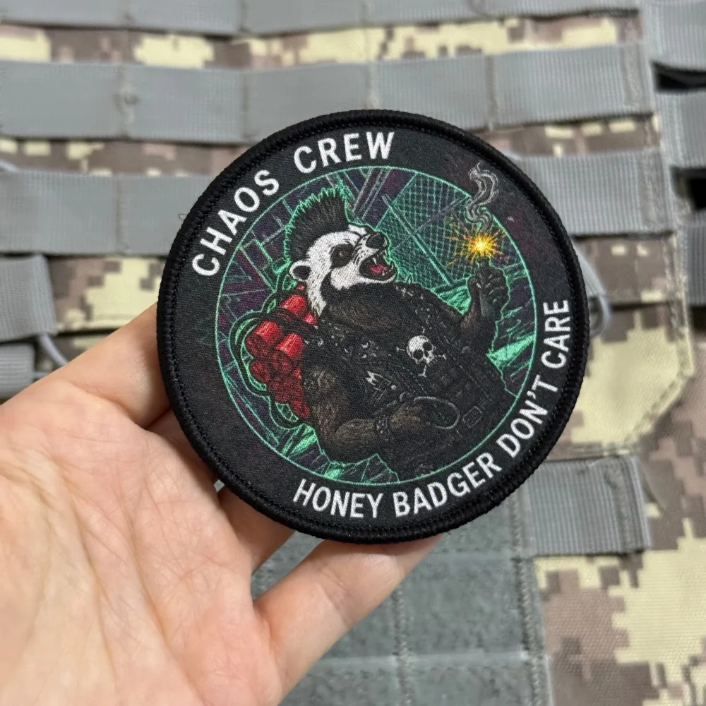 Honey Badger Parche táctico moral con velcro gancho y bucle uniforme - imagen 5