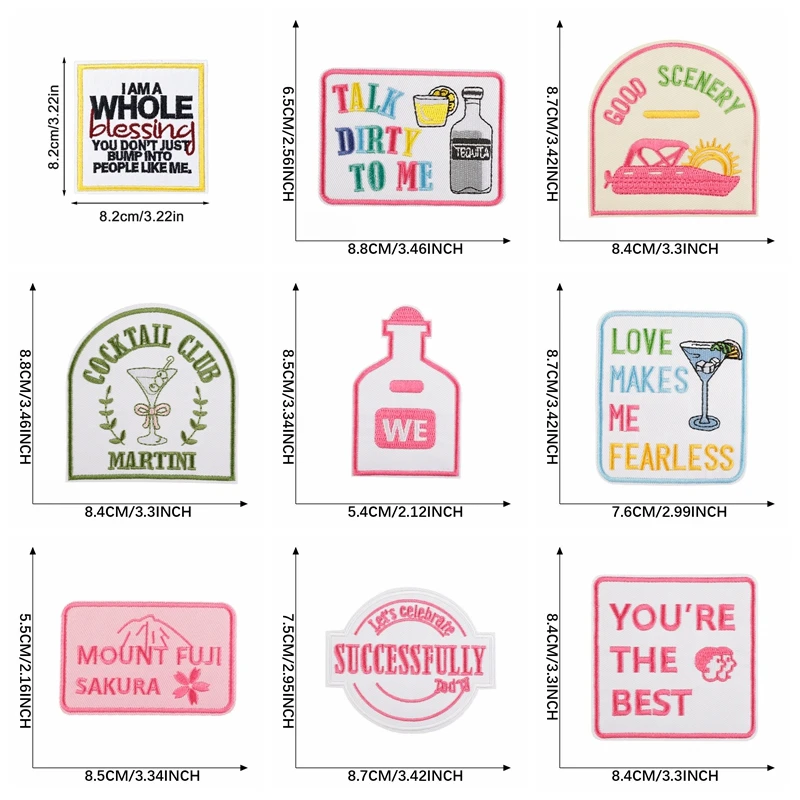 Parches bordados letras personalizados termoadhesivos planchar ropa - imagen 5