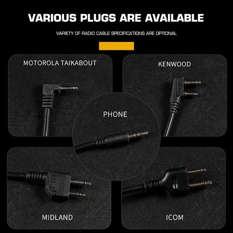 Adaptador PTT para auriculares tácticos Kenwood y Motorola - imagen 3