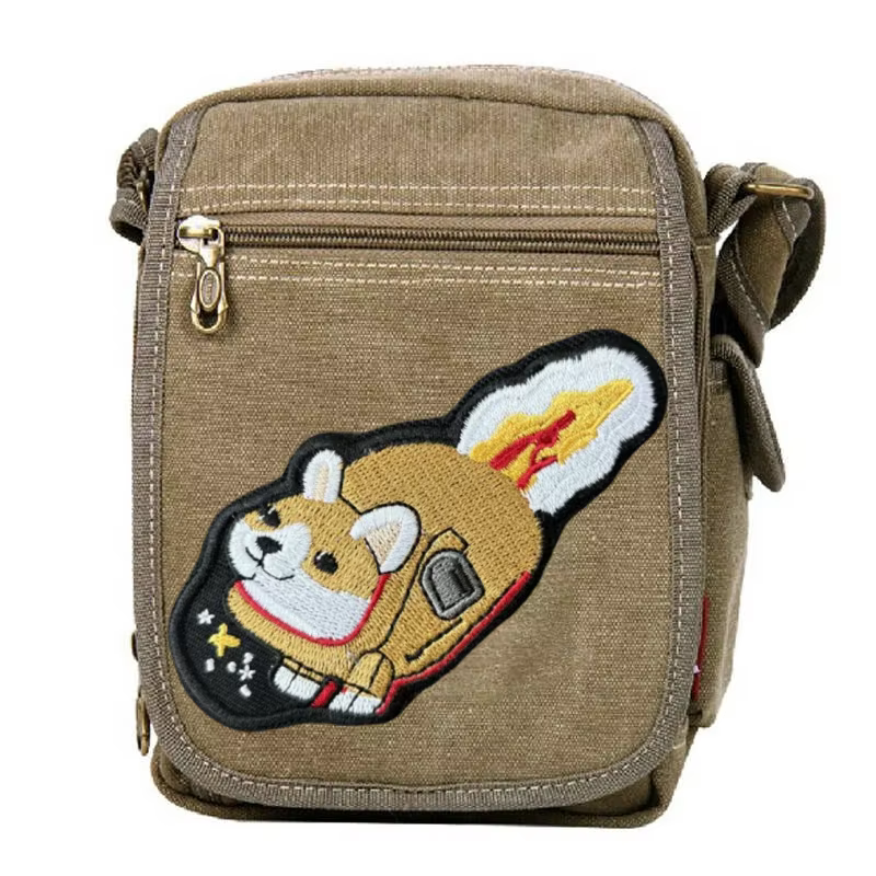 Parche velcro bordado cohete Corgi uniforme táctico - imagen 4