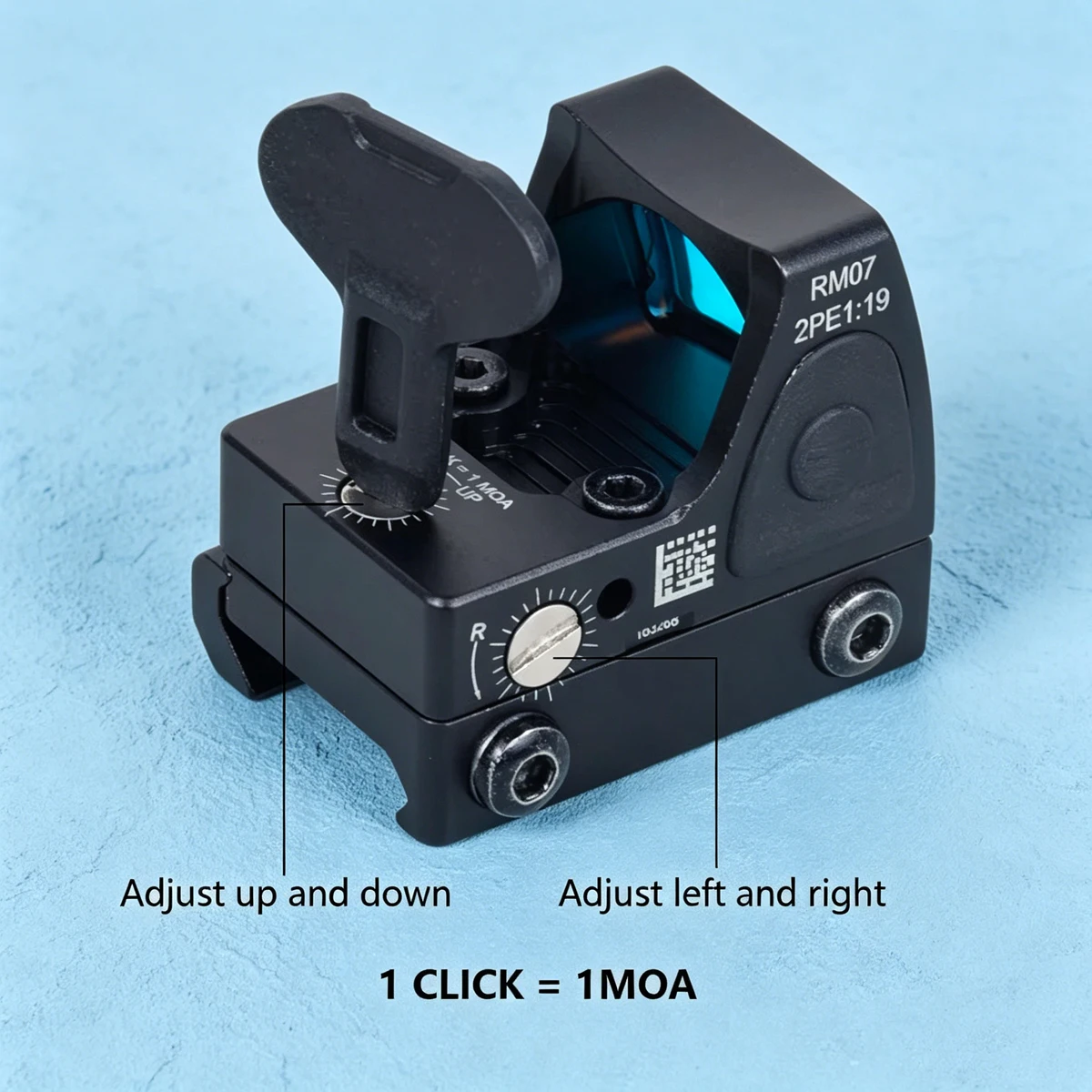 Mira táctica de punto rojo mini SR RM-HD para riel Picatinny - imagen 5