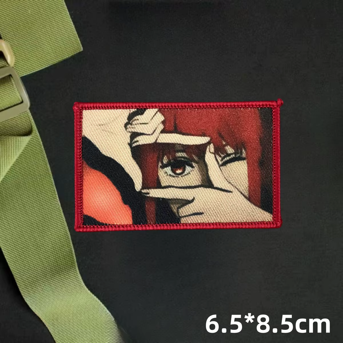Parche táctico de anime con diseño de Motorsierra para mochilas