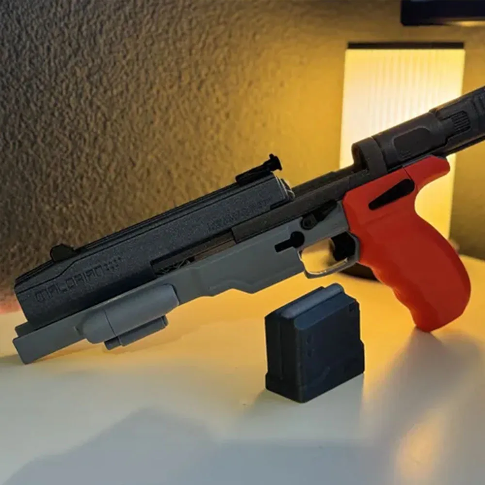 Malorian pistola modelo 3D desmontable para cosplay Johnny Silver Hand
