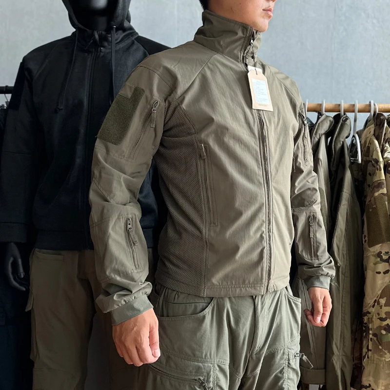 Chaqueta táctica Softshell PRO transpirable – Abrigo de acampada camuflaje - imagen 2