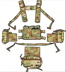 MK4 Chaleco táctico MOLLE expandible de extracción rápida