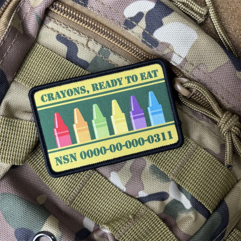 Parche táctico Crayon con velcro para mochila y ropa - imagen 5