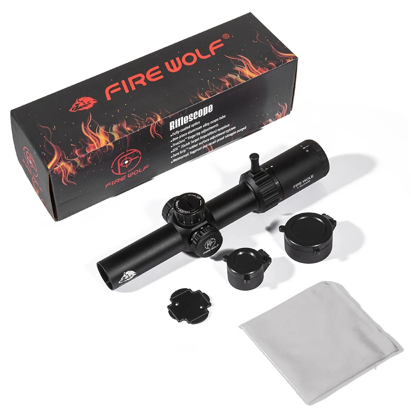 FIRE WOLF mira telescópica táctica IR Airsoft con luz rojo/verde - imagen 2